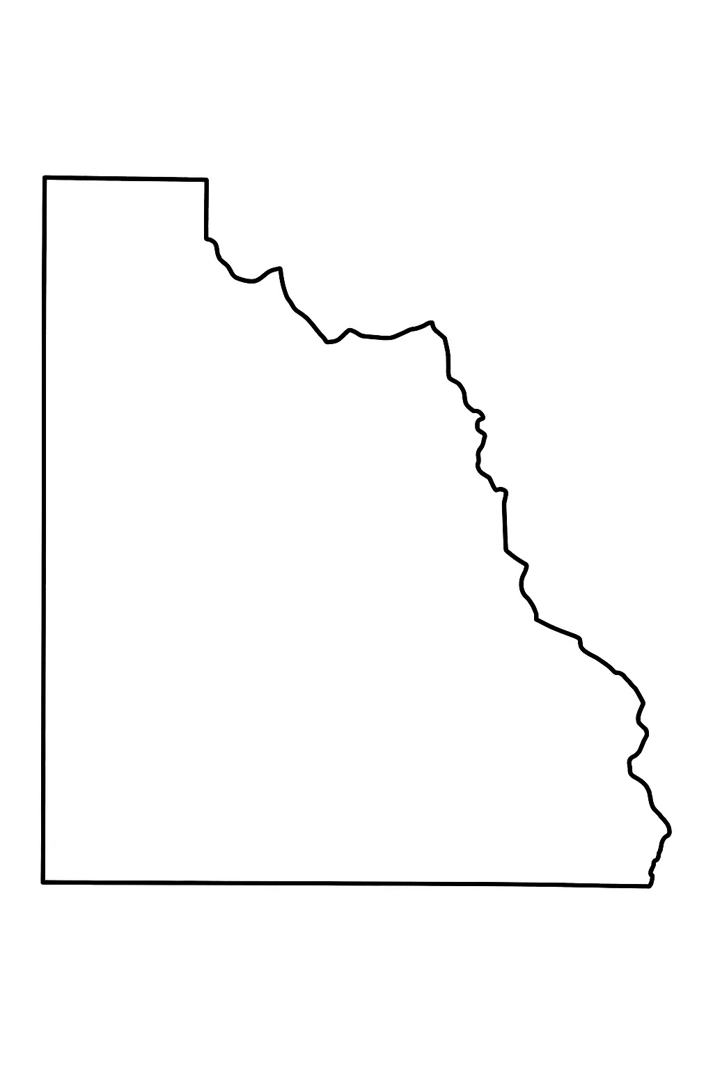 Blank Utah County Map