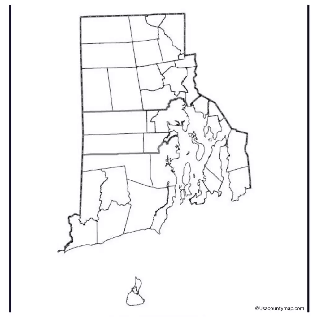 Blank Rhode Island Map