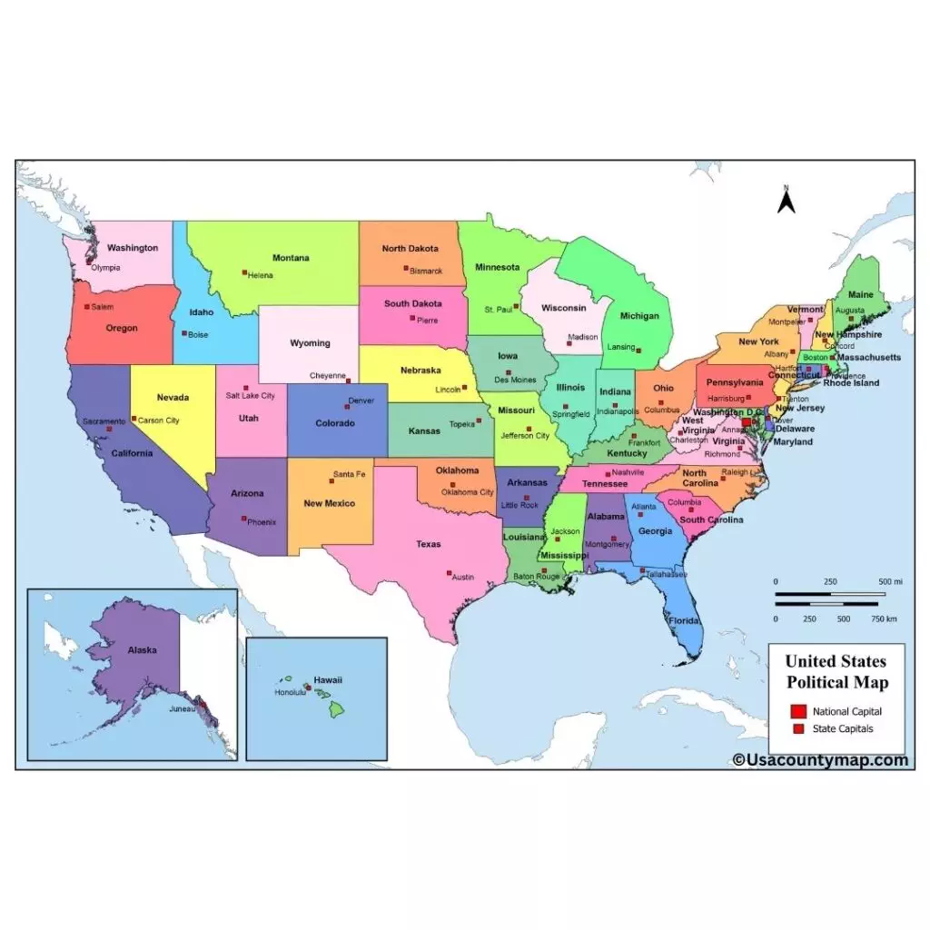 USA Map with States